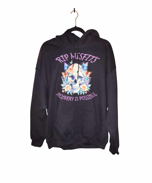 RIP Misfits Recover Is Possible Hooded Sweatshirt- Women's Design